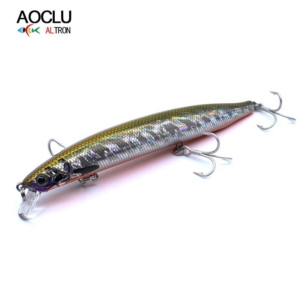 AOCLU Wobbler 130mm 20.6g Dving 0.8-1.8m Hard Bait Sinking Minnow Fishing Lure Magnet Weight Transfer Sea Game