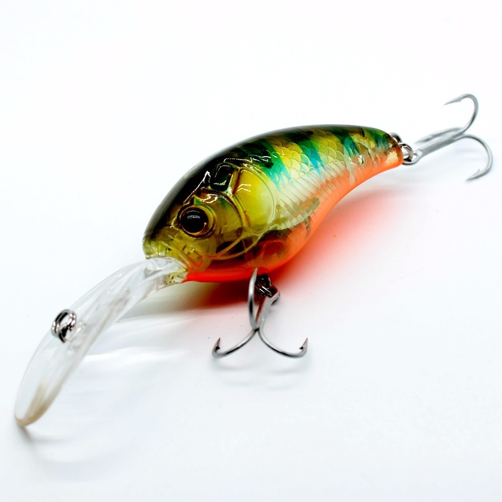 Floating Deep Diver Crankbait 90mm 13g Depth 1.6m Swimmer Hard Bait saltwater fishing lures UV Coating Glow