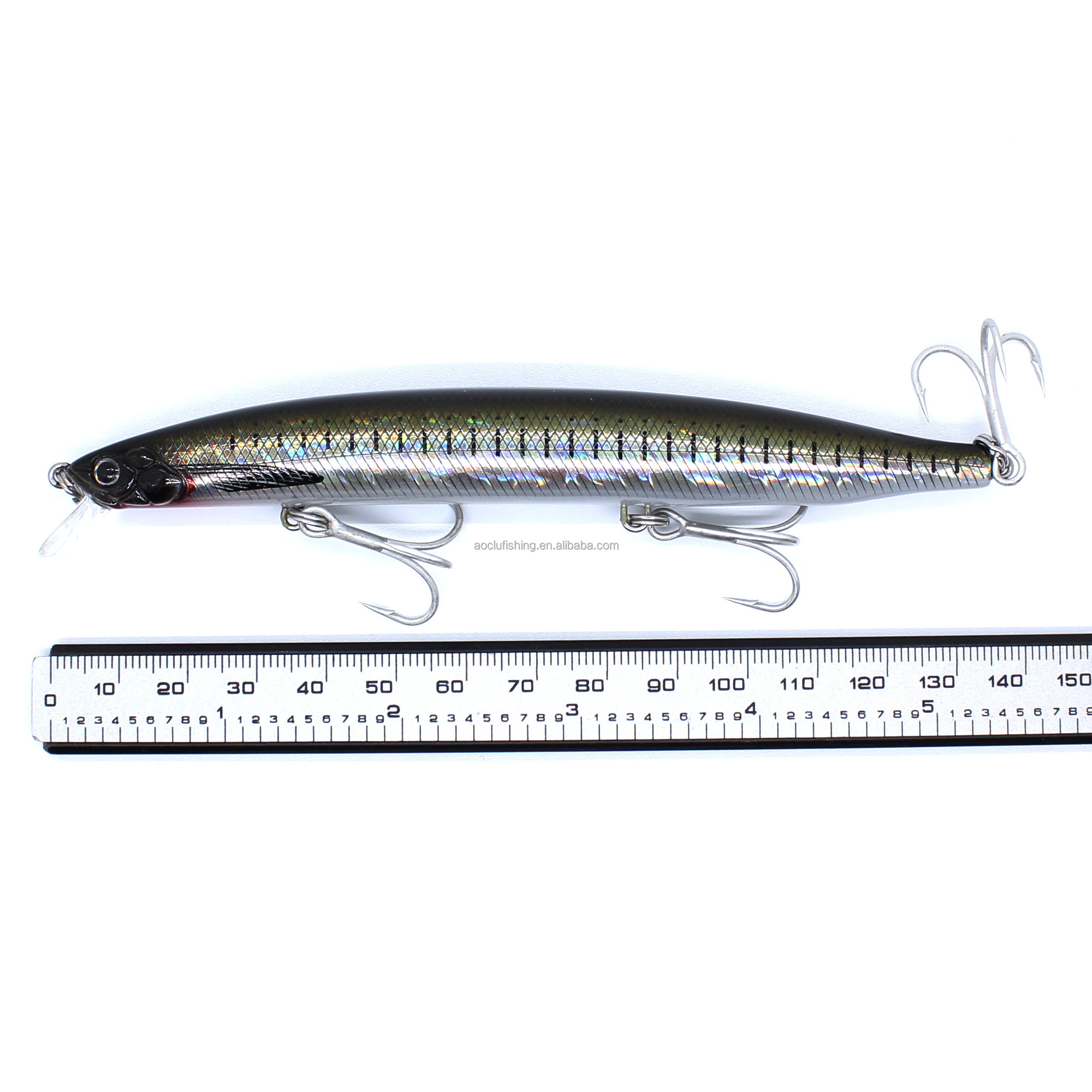 AOCLU Wobbler 130mm 20.6g Dving 0.8-1.8m Hard Bait Sinking Minnow Fishing Lure Magnet Weight Transfer Sea Game