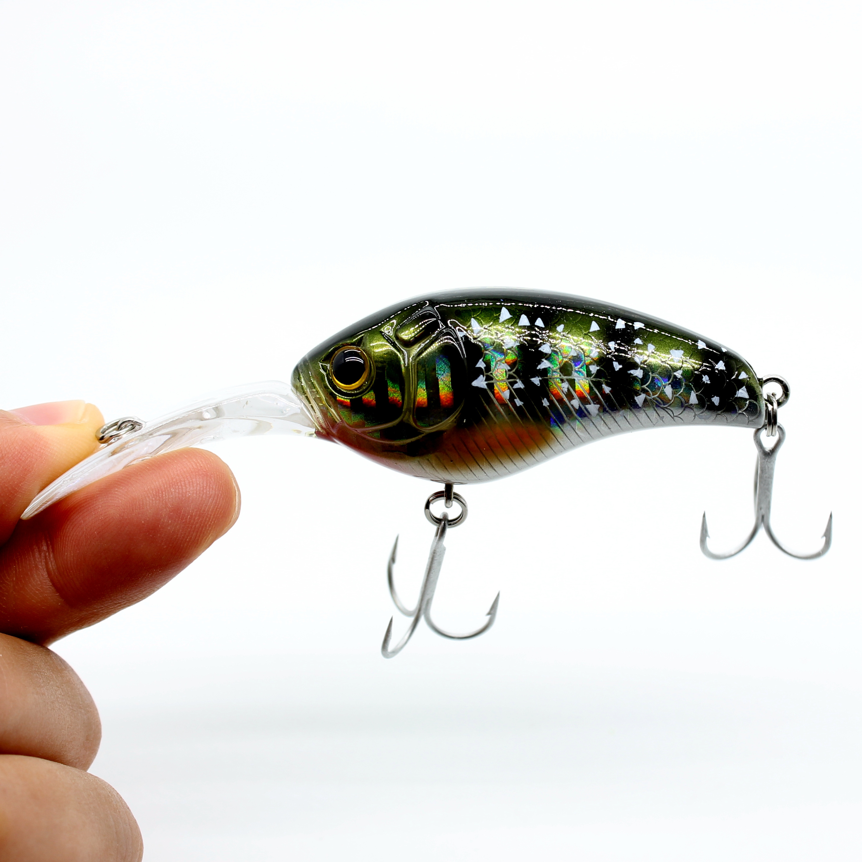 Stocked Floating Crankbait 90mm 13g Diving Depth 1.6m Swimmer Hard Bait Rattle Fishing Lure UV Glow