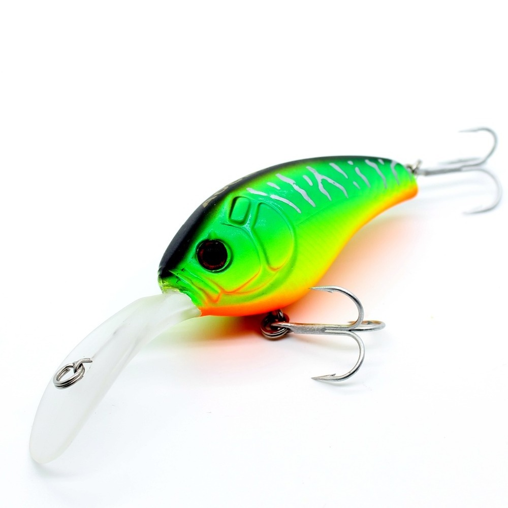 Floating Deep Diver Crankbait 90mm 13g Depth 1.6m Swimmer Hard Bait saltwater fishing lures UV Coating Glow