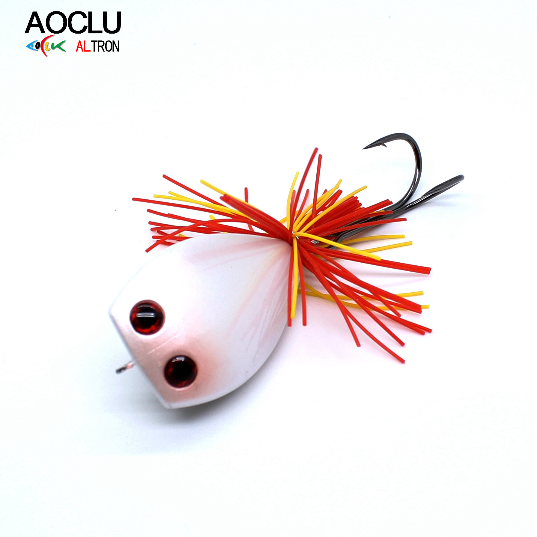 AOCLU Fishing Lure Hard Bait Wobbler Topwater Popper 45mm 10g Floating Jump Frog Bass Mustad Double  Hook