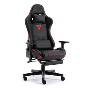 Oem Custom Free Black Cheap Low Price Gaming Racing Chair Red Hot Sale Indian 3D Arms Massage Speaker Gaming Chair with Footrest