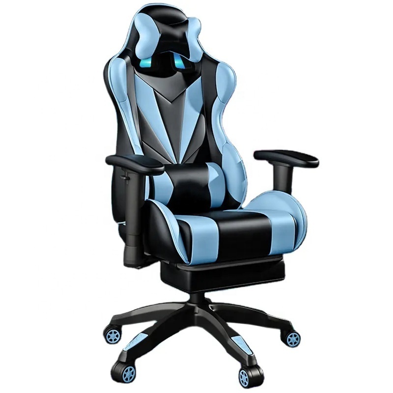 Ddp Price Free Sample Blue Esports Chair Gaming Sillas Hot Sale Metal Computer Library Fashion Swivel Gaming Chair with Footrest