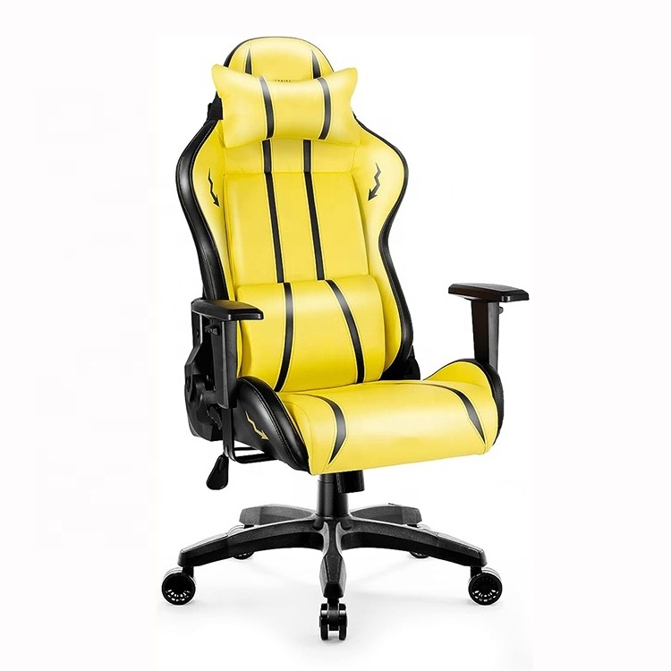 Wholesale Custom Anji South Africa Green White Silent PU Castors Rocking Lifting Office Furniture Racing Computer Chair for Home