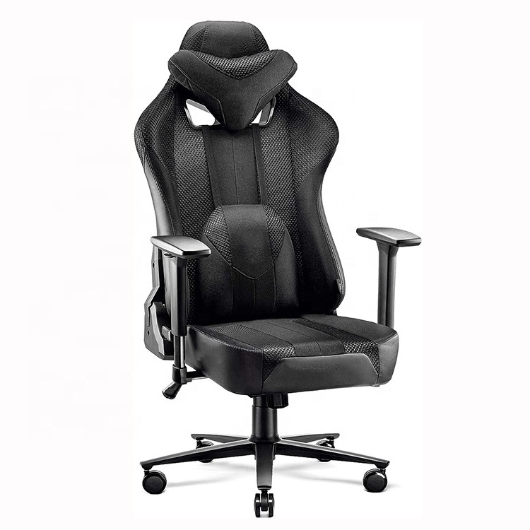 Hot Sale Aluminium Alloy Base Rgb LED New Design Hign Quality Oem Odm Ergonomic Silla Gamer Black Mesh Gaming Chair for Game