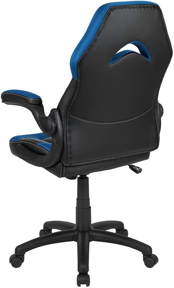 Hot Sells Popular Furniture Gaming Chair Blue Pc Adjustable Swivel Racing Office Ergonomic Computer Chair with Flip-Up Arms