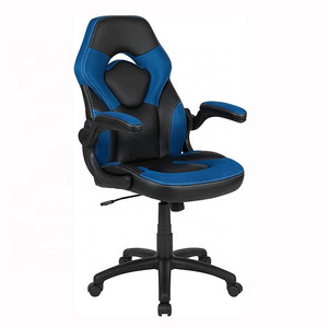 Hot Sells Popular Furniture Gaming Chair Blue Pc Adjustable Swivel Racing Office Ergonomic Computer Chair with Flip-Up Arms