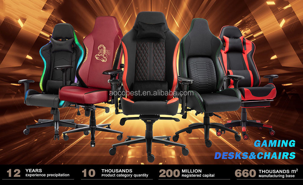 Hot Sales Black Dark Gray Tilt Rocking Chair Gaming Ergonomic Task Swivel Chair Sillas Gamer Chair for Pc Game Computer Office