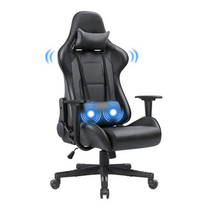 2024 Cheap Hot Sales Chair Sale Black Office Chair Ergonomic Racing Desk Chair Massage Gaming Stuhl with Soft Arms Nylon Base