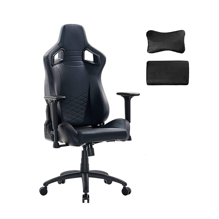 South Africa Free Sample Steel Base High End Ergonormic Chair Racing Massage Silla Chair Gaming with Velvet Memory Foam Pillows