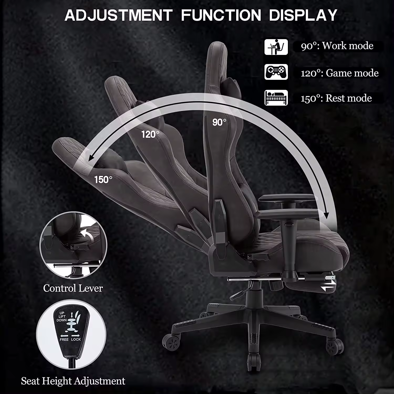 Hot selling black silla gamer manufacturer direct gaminng High Back Ergonomic Computer Racing Chair gaming chair for pc gamer