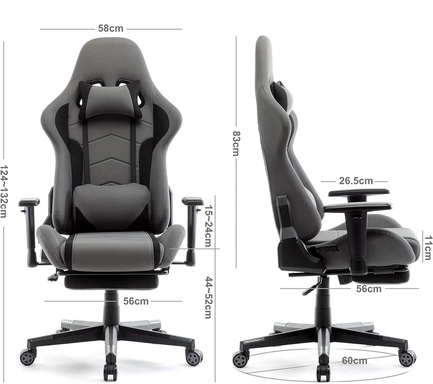 Hot Wholesale Manufacturer Direct Blue Computer 180 Degree Reclining Gaming Chair Silla Gamer Executive Office Chair for Pc Game