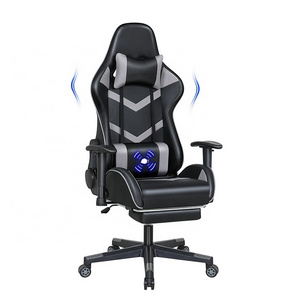 Hot Sales Chaise Gaming Adult Backrest Seat Height Adjustable Swivel Task Chair Black Massage Ergonomic Game Chair with Footrest