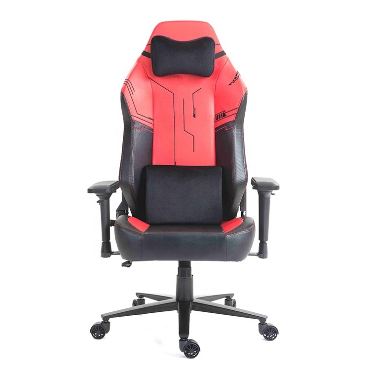 Gaming Chair India Hot Sales Red Leather Silla Gamer Chair Ergonomic Racing Style Reclining Esports Video Game Chairs for Pc