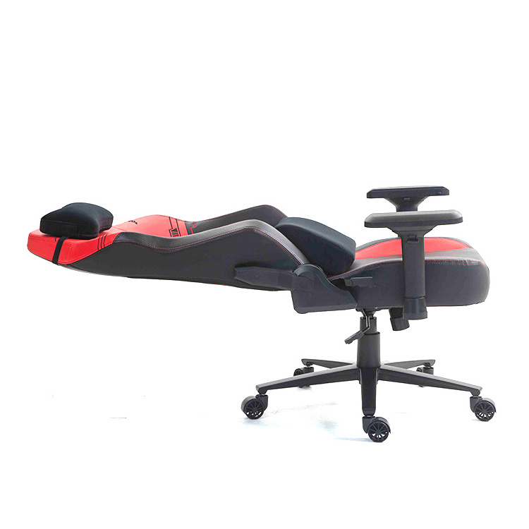 Gaming Chair India Hot Sales Red Leather Silla Gamer Chair Ergonomic Racing Style Reclining Esports Video Game Chairs for Pc