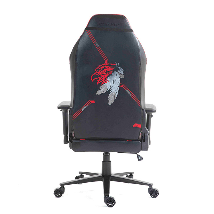 Best Sillas Black Red 4d Armrests Velvet Memory Foam Recliner Sofa Executive E-Sports Gaming Chair with Aluminium Alloy Base