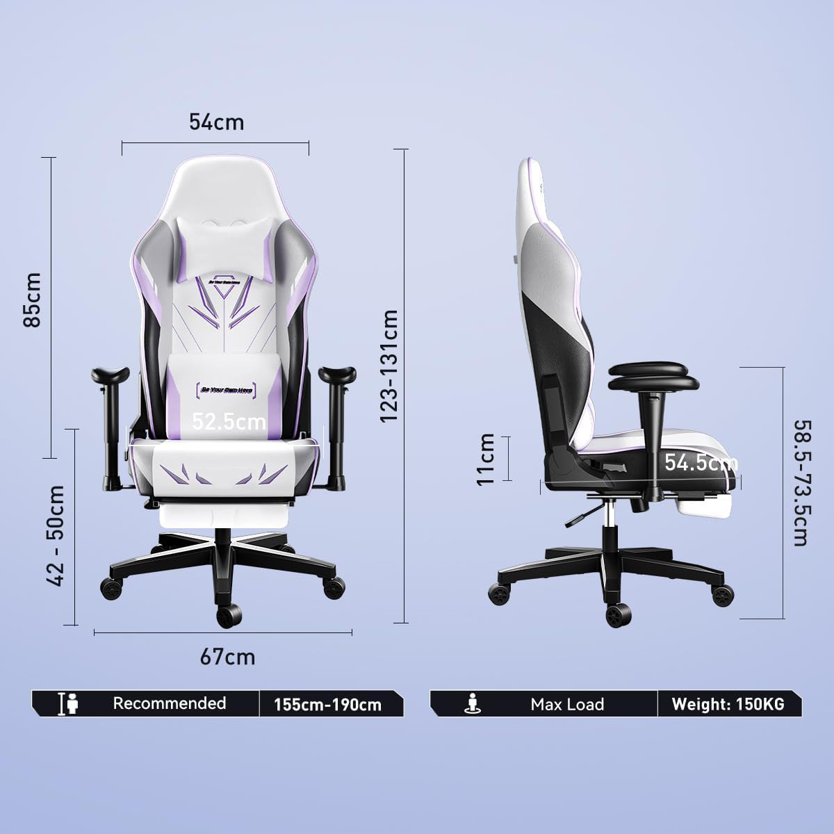 Racing Style Black Leather Chair Massage High Quality Custom Logo Ergonomic Wingless Cushion Racing Gaming Chair with Footrest