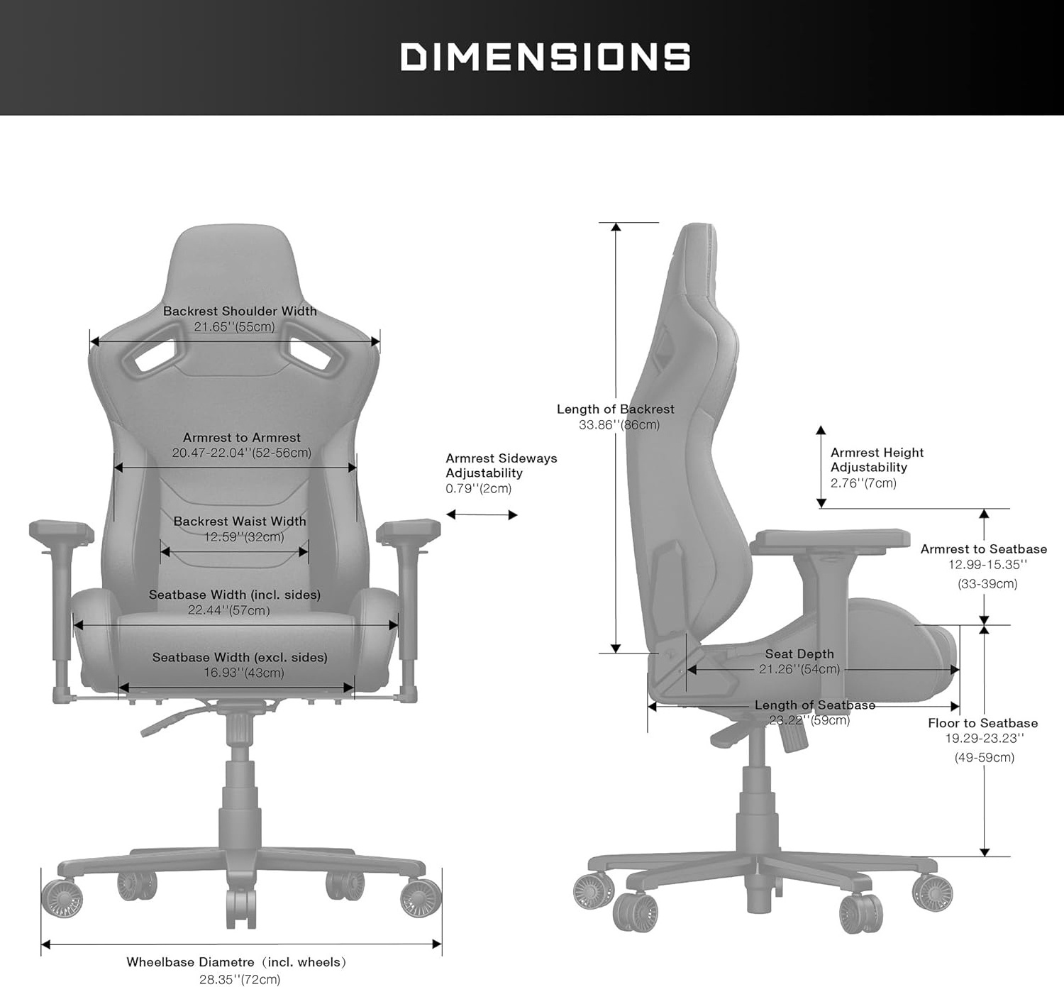 CA Ergonomic Office Chair Premium Leather Gamer Chair Anda Seat Navi Pro Magnetic 4D Arms Gaming Chair for Adults and Teenagers