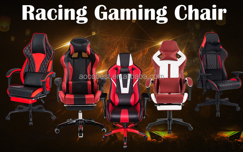 Cute Gaming Chair with Cat Paw Lumbar Cushion and Cat Ears Ergonomic Computer Chair with Footrest Reclining PC Pink Game Chair