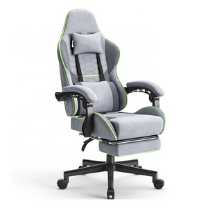 Free Sample Pc Chair Green Line Fabric Ergonomic Racing Computer Recliner Silla Cadeira Game Gamer Drop Shipping Gaming Chair