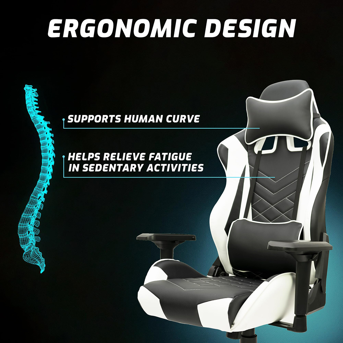 Spain high quality Zero Gravity Computer Gaming Chair electric massage desk Game Massage Chair Rotating with high back