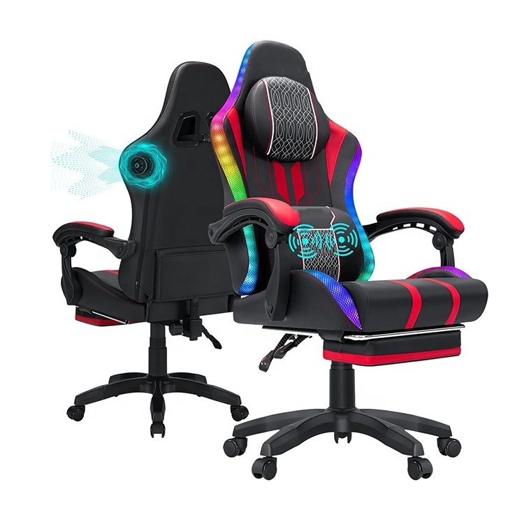 Ddp Ddu Pc Computer Chair Zy Pc Ergonomic Chair Reclining High Back Desk Massage Gamer Racing Chair with Speakers and Massage