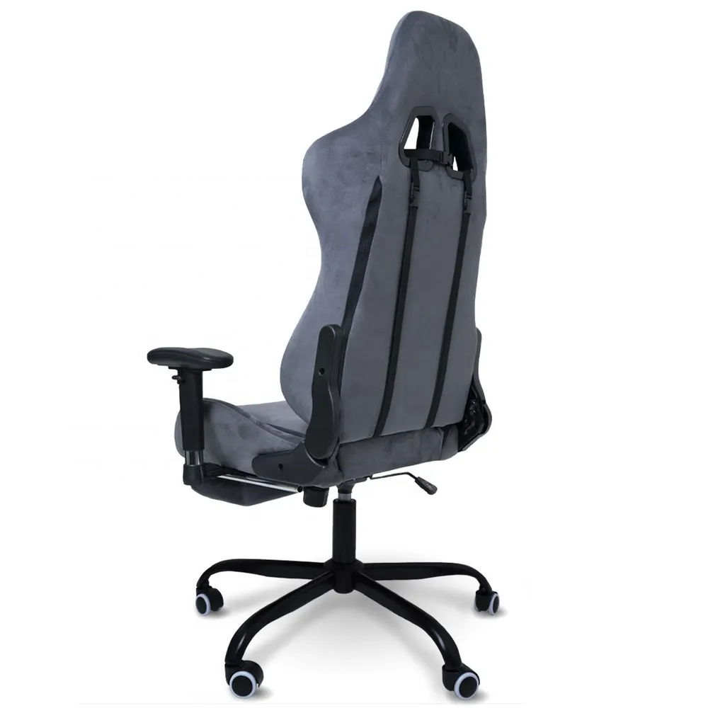 Russian market Velvet Fabric Computer PC Gaming Chair High Back Swivel Fabric Executive Chair Massage Office Chair with Footrest