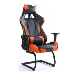 2022 Red Black no Footrest Wheels Computer Staff Office Furniture Ergonomic Swivel Gaming Chair without Wheels Chair for Gamer