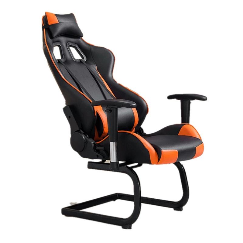 2022 Red Black no Footrest Wheels Computer Staff Office Furniture Ergonomic Swivel Gaming Chair without Wheels Chair for Gamer