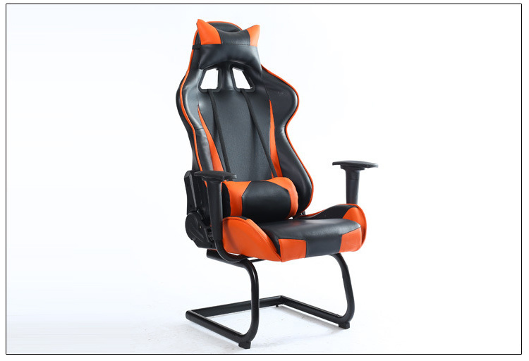 2022 Red Black no Footrest Wheels Computer Staff Office Furniture Ergonomic Swivel Gaming Chair without Wheels Chair for Gamer