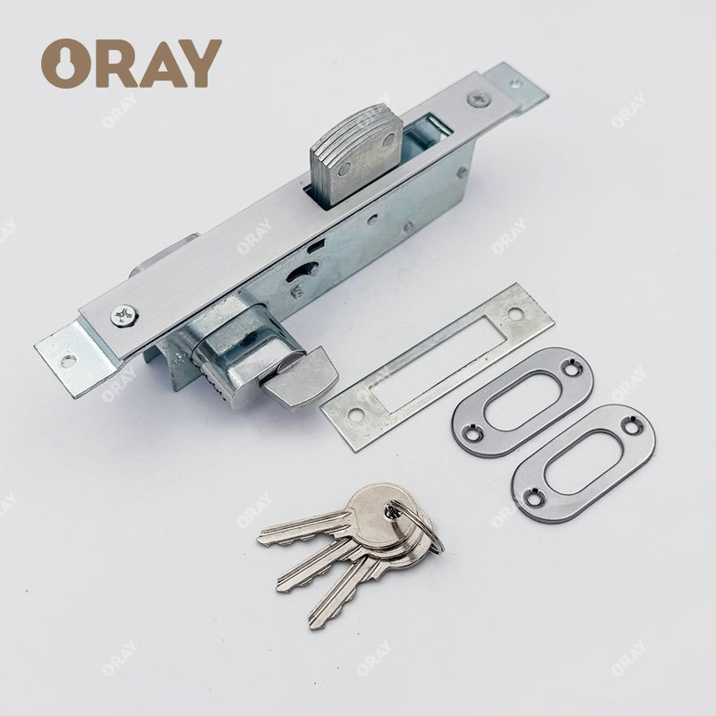 Patio Sliding Door Wide Round Mortise Hook Lock Keyway Mortise Lock