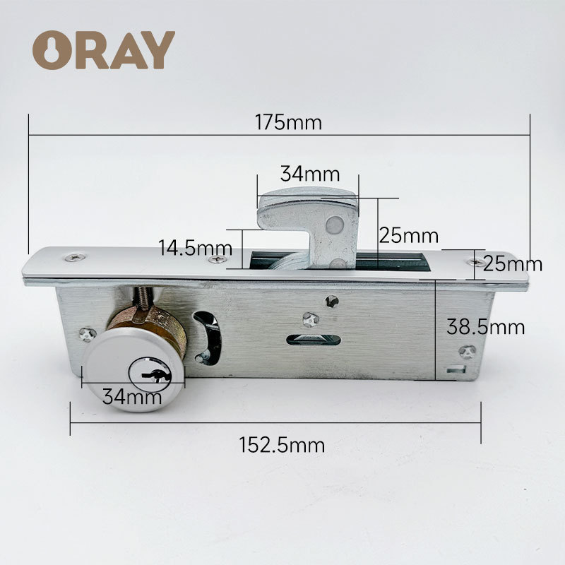 CE Europrofile Door Lock Security 70mm 90mm Double Cylinder Customized Size Stainless Steel Mortise Hook Deadbolt Door Locks