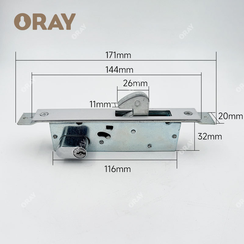 Cheap Double Open Lock Cylinder 70mm Door Hook Lock Cylinder With Key Deadbolt Aluminum Door Lock