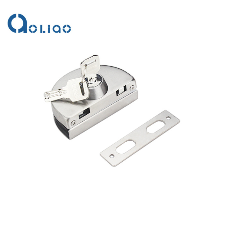 2024 High Quality Semi Circle Stainless Steel Outside Single Glass Door Lock