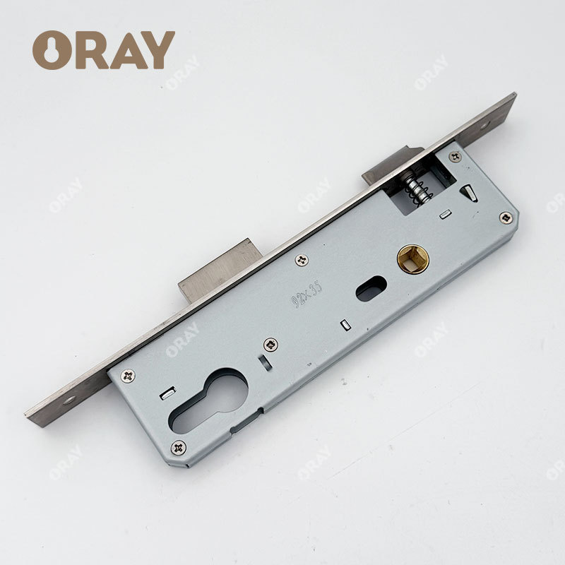 2024 Security Hardware Aluminium Front Door Set Mechanical Metal Cylinder Metal Stainless Steel Square Mortise Door Lock Set With Key