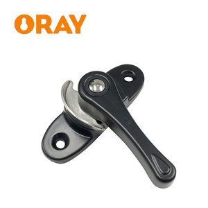 Aluminum Alloy Two Way Crescent Lock Window Lock Buckle Plastic Steel Window Security Anti-Theft Lock