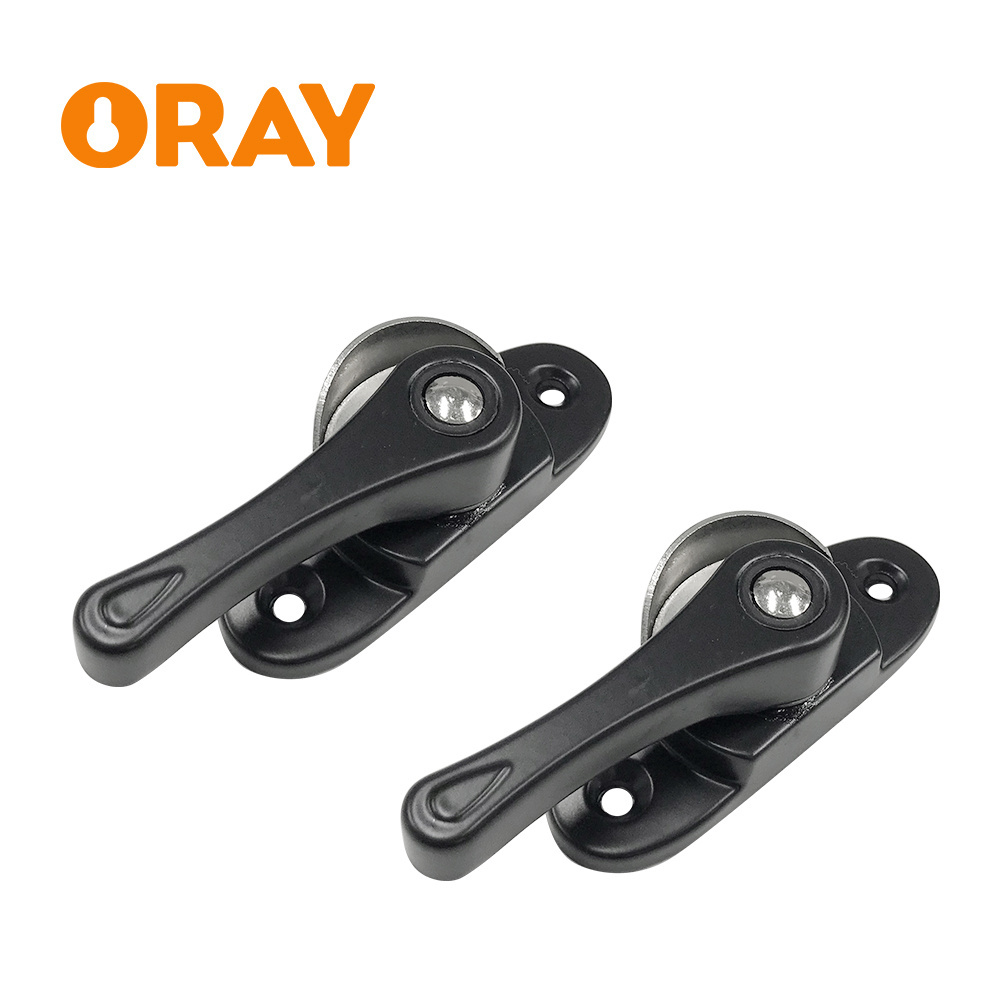 Aluminum Alloy Two Way Crescent Lock Window Lock Buckle Plastic Steel Window Security Anti-Theft Lock