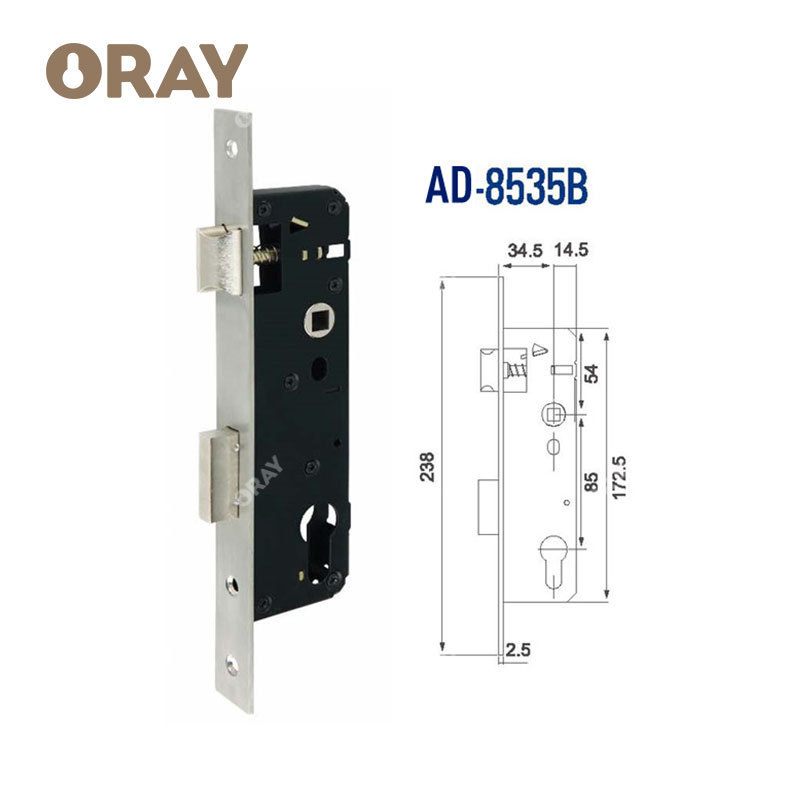 2024 Factory High Security Turkey Matte Black Unevirsal Door Lock Core Barrel Core Rim Door Mechanical Black Lock Cylinders