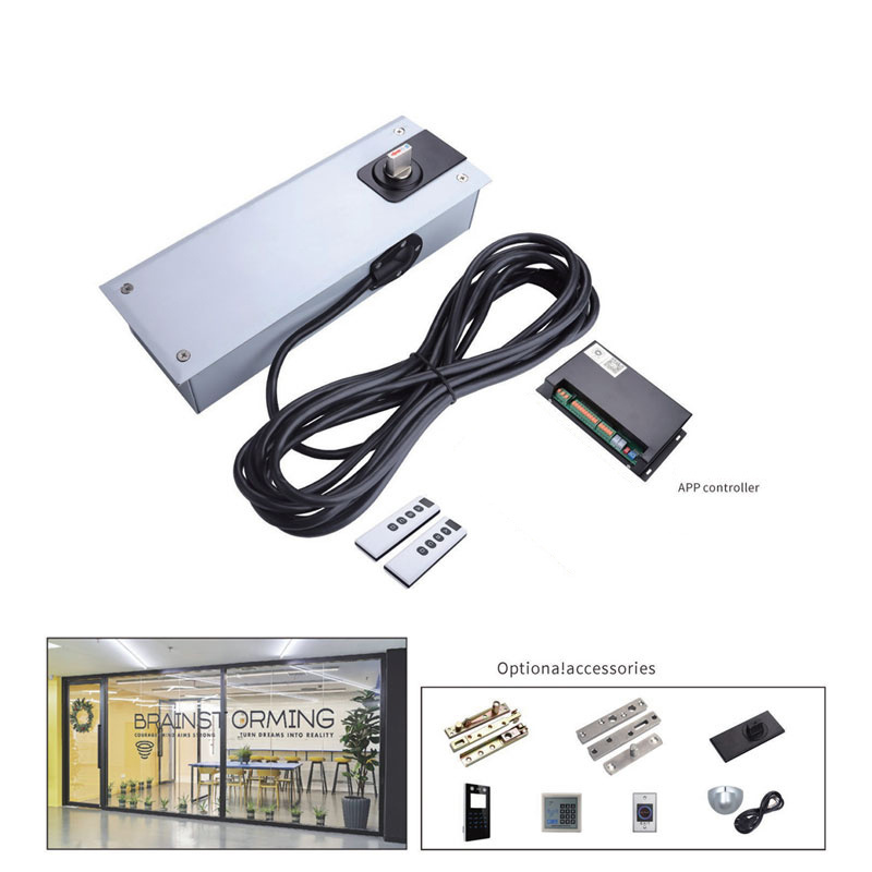 Swing Door Opener for Glass Door Automatic Electric Floor Spring