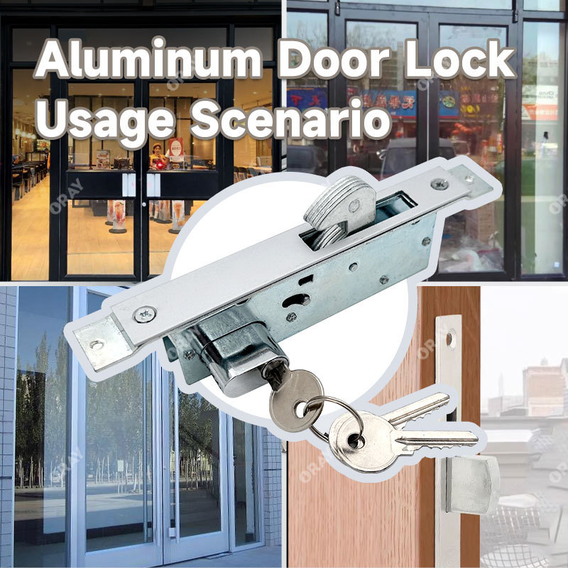 Removable Cylinder Lock Spindle Protector Hook Aluminum Door Lock Fireproof Safe Key Deadbolt Aluminum Door Lock