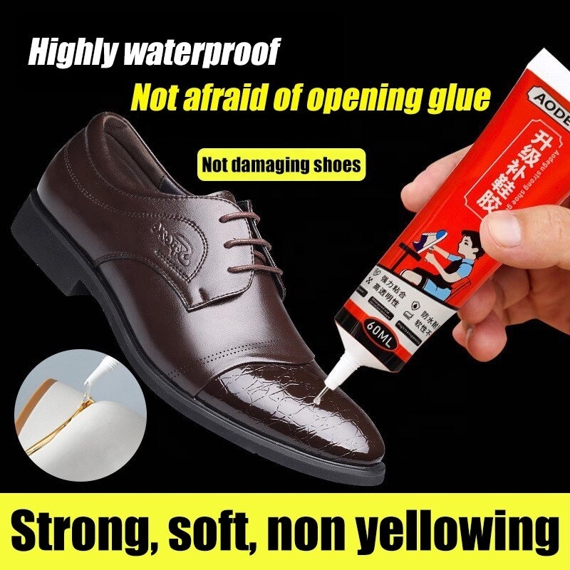 Factory direct PVC sneakers leather shoes special transparent waterproof upgrade shoe glue.