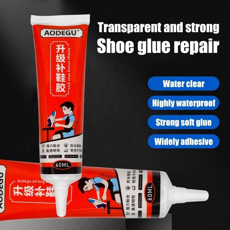 Factory direct PVC sneakers leather shoes special transparent waterproof upgrade shoe glue.