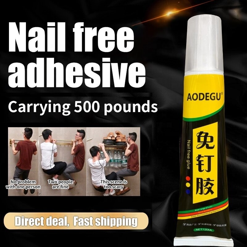 Factory direct kitchen and bathroom hook tile waterproof  moisture proof and mildew proof nail free adhesive 60ml 120ml