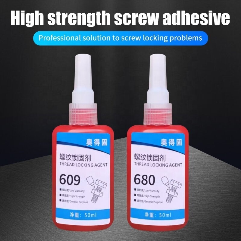 thread adhesive is universal in high strength and medium viscosity and is suitable for locking each bolt with 680 50ml.