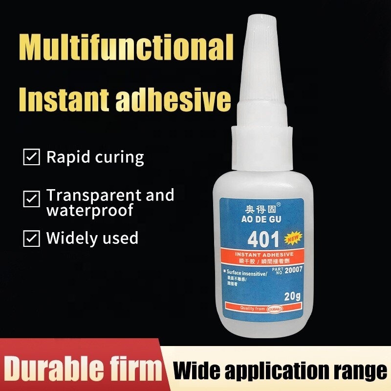 AODEGU 401 20g glue  adhesive metal wood special glue universal low white  per kilogram glass appearance glue