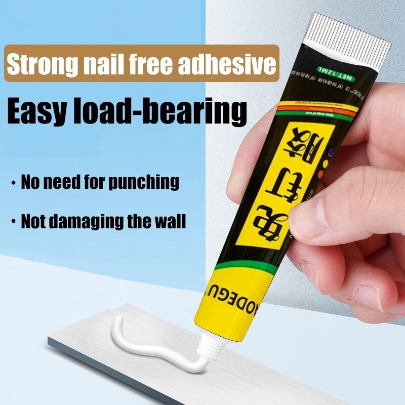 Factory direct kitchen and bathroom hook tile waterproof  moisture proof and mildew proof nail free adhesive 60ml 120ml