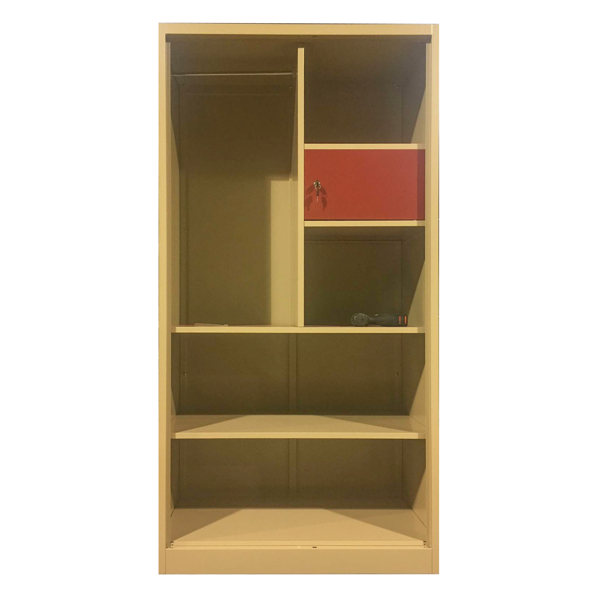 armario   steel cupboard 2 door mirror metal closet clothing    hanger cupboards  cabinet locker bedroom wardrobe closet