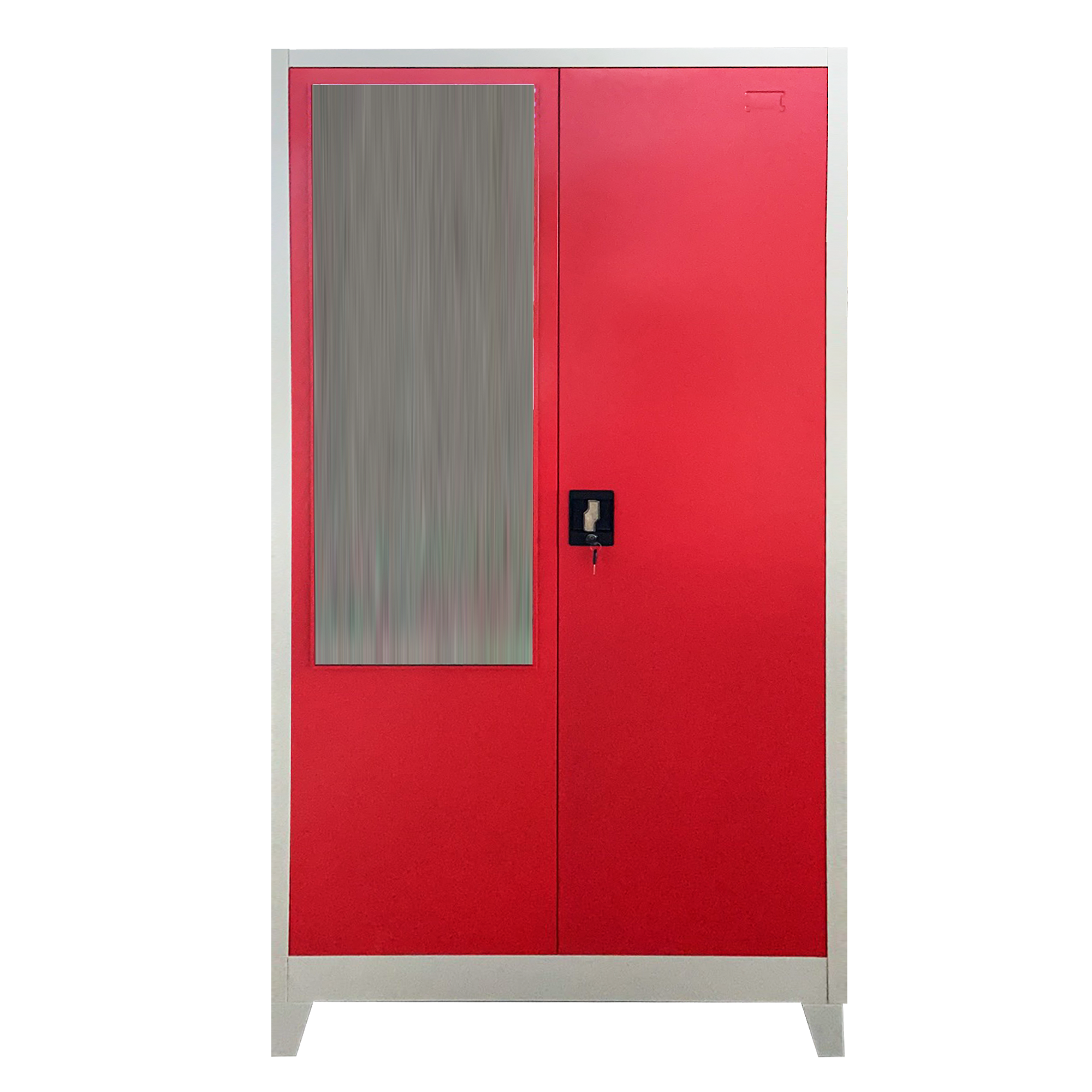 armario   steel cupboard 2 door mirror metal closet clothing    hanger cupboards  cabinet locker bedroom wardrobe closet