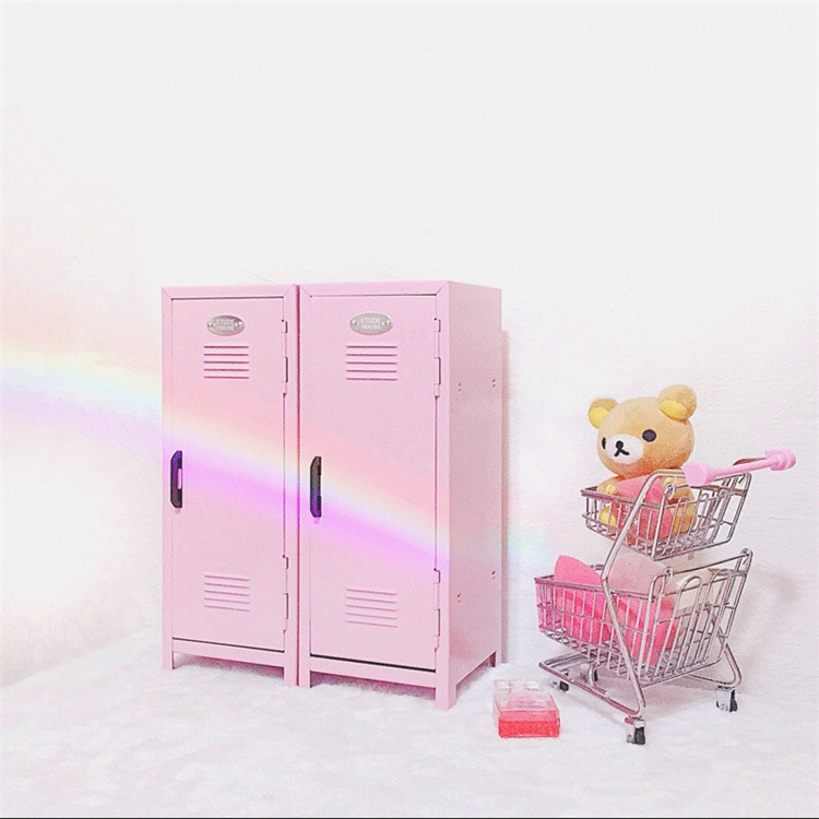 book design pink cheapest small metal money saving toy mini storage box locker for children for cash